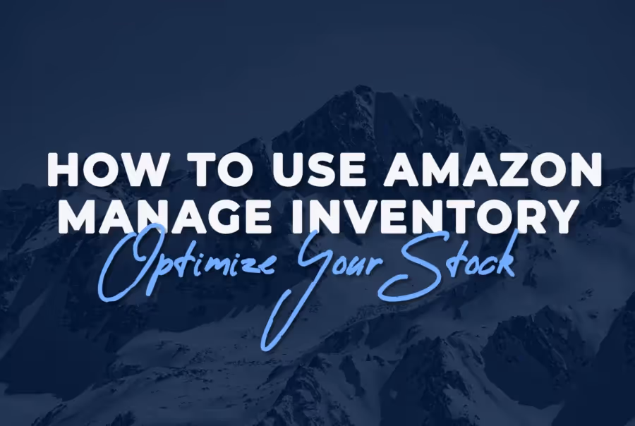 How to Use Amazon Manage Inventory