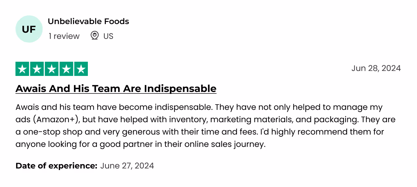 Unbelievable Foods Review