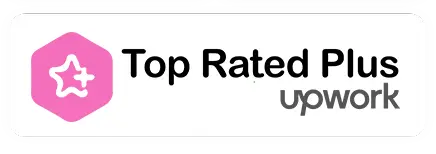 White Snow Ads on Top Rated Plus Upwork