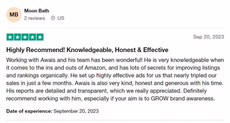 Review five: Discover genuine customer reviews highlighting our outstanding service