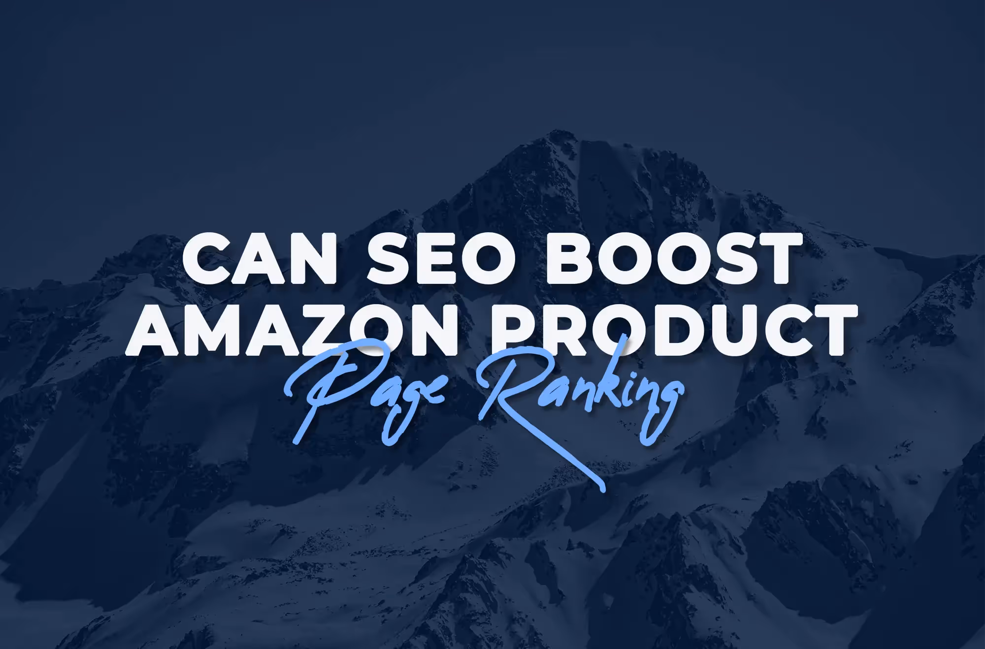 Can seo boost amazon product page ranking